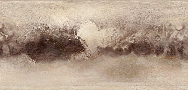 Текстура планеты Плутон