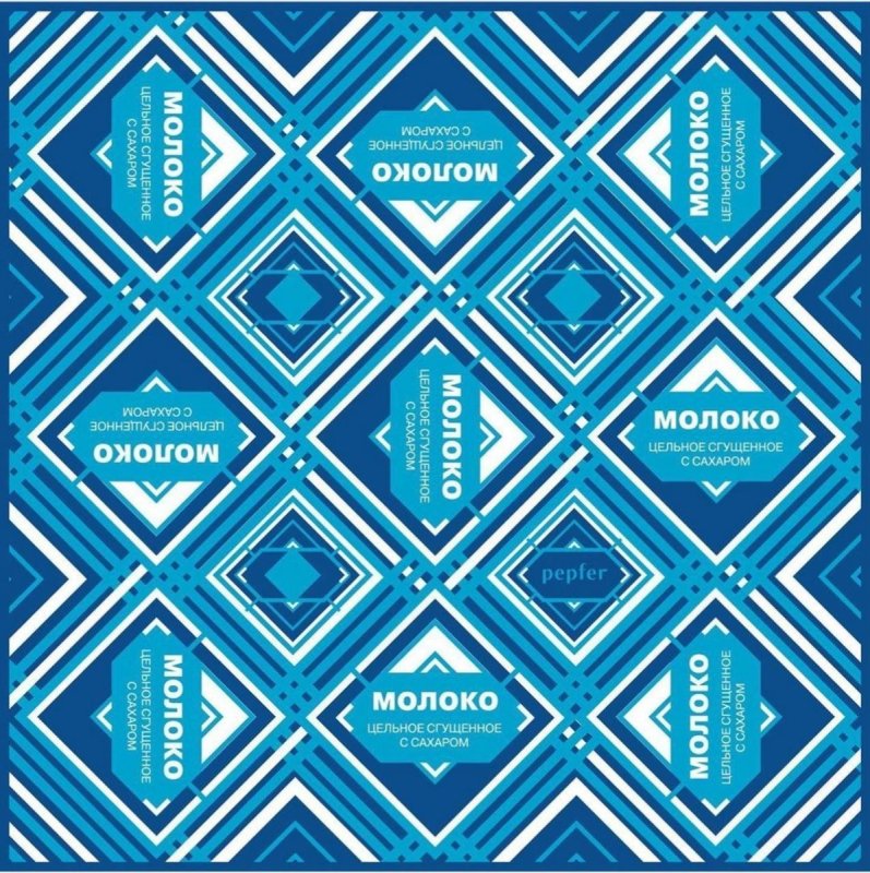 Этикетка сгущенного молока