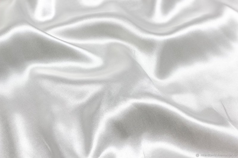Ткань шелк белый
