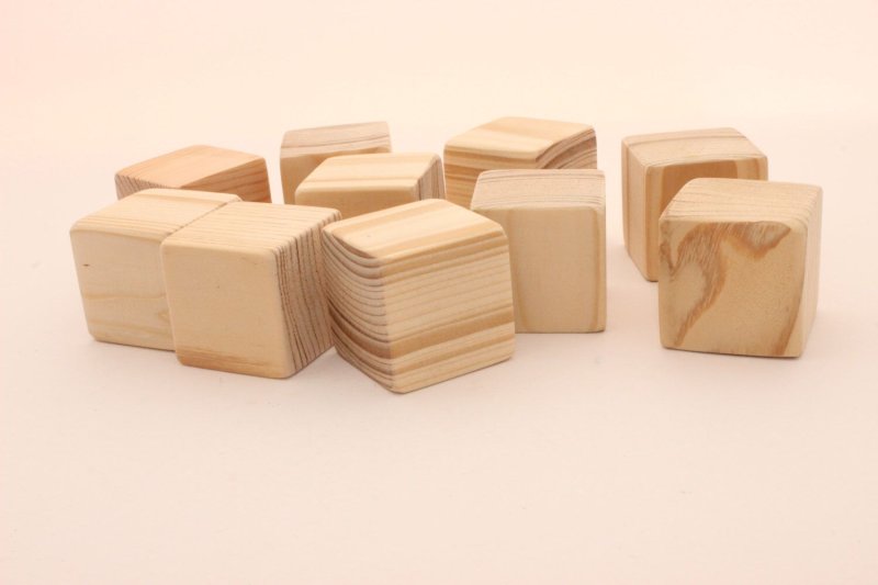 1+1 Кубики деревянные