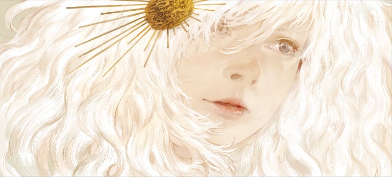 Текстура белых волос