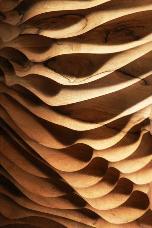 Волна из дерева