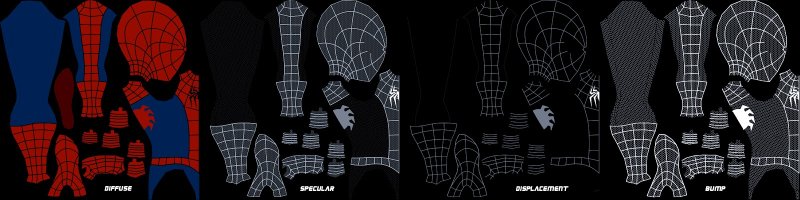 Чертеж костюма человека паука