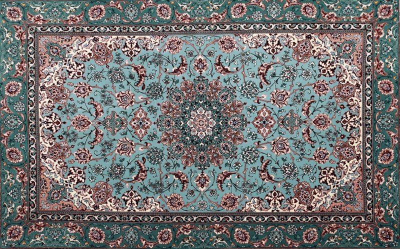 Ковер Isfahan персидский 19 век