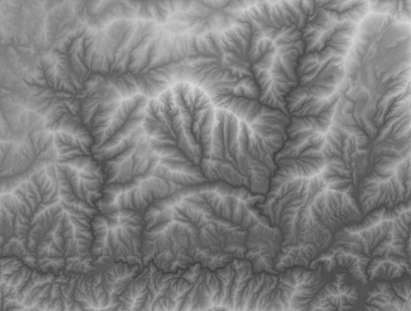 Displacement Map Terrain горы