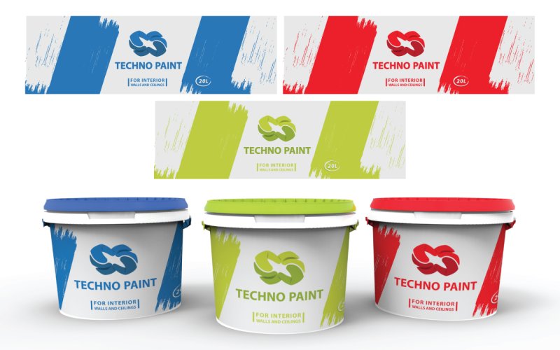 Краска этикетка дизайн