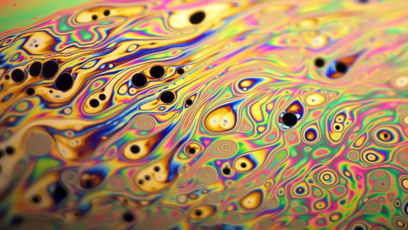 Цветные разводы