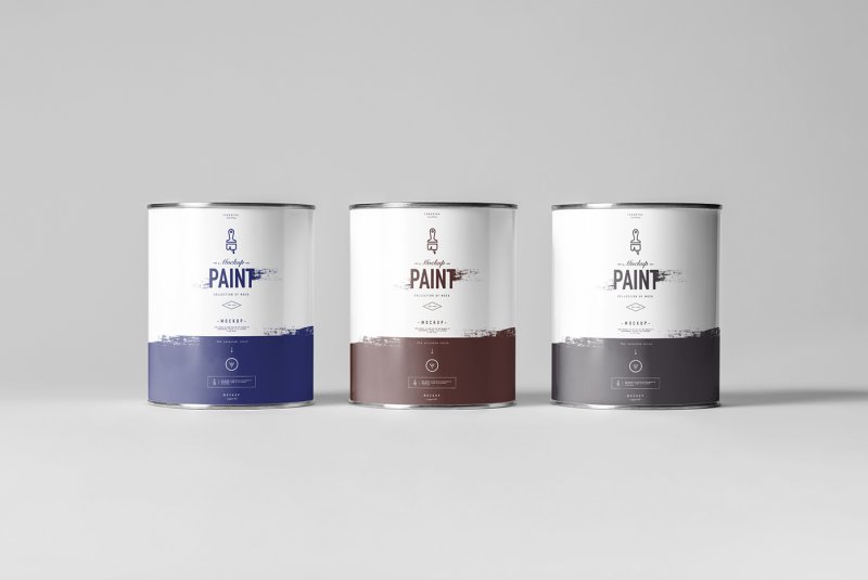 Банка краски этикетка