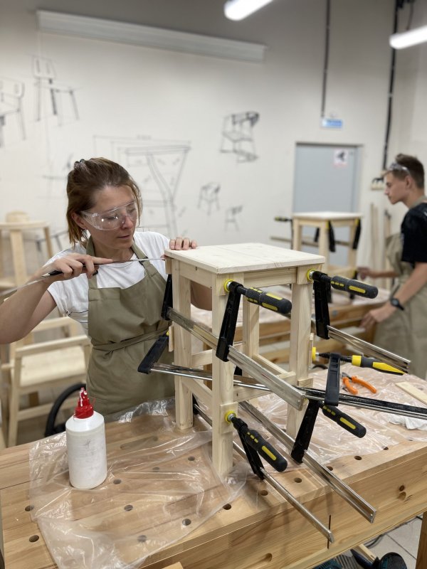 Мастер класс по столярному делу для школьников