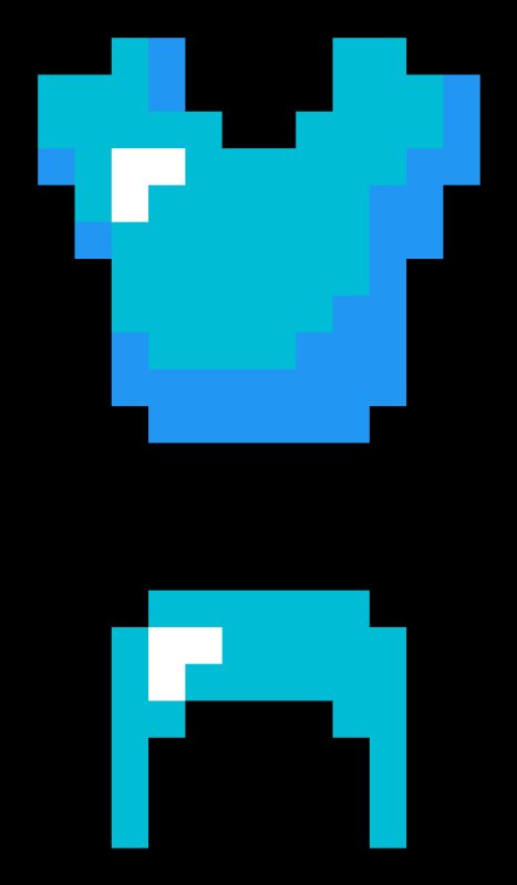 Алмазный нагрудник майнкрафт