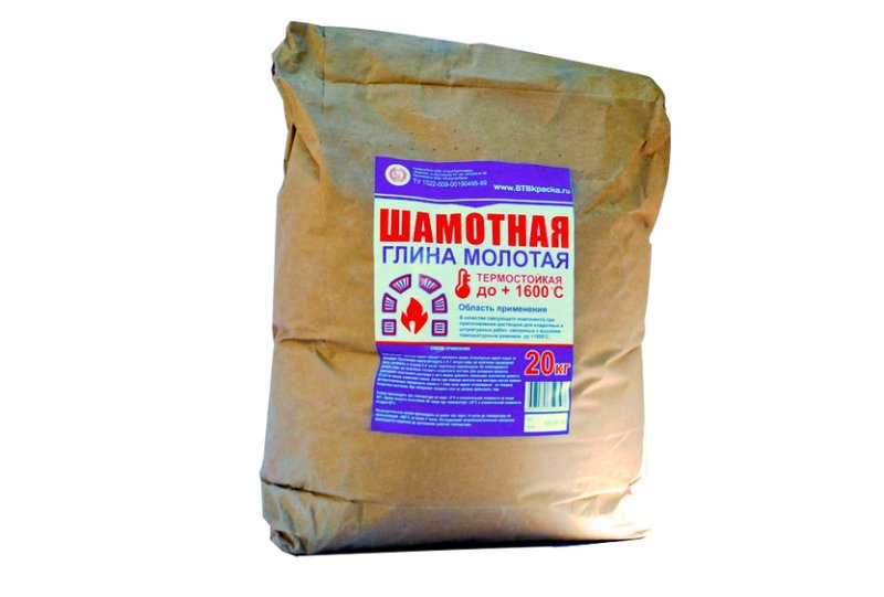 Глина шамотная 20 кг