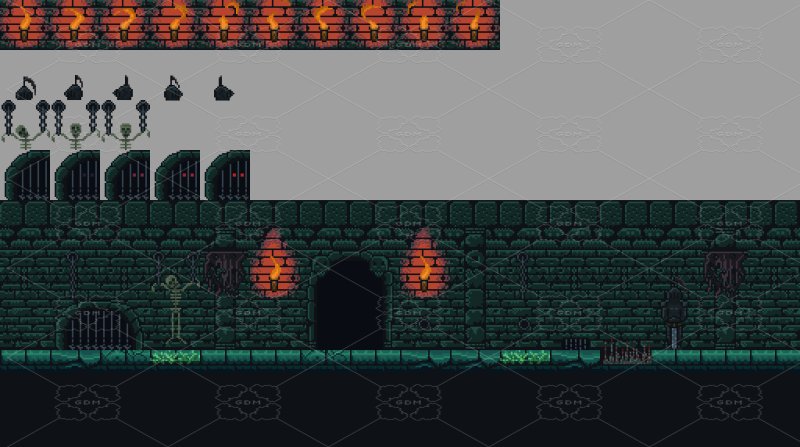 Пиксельное подземелье 2д