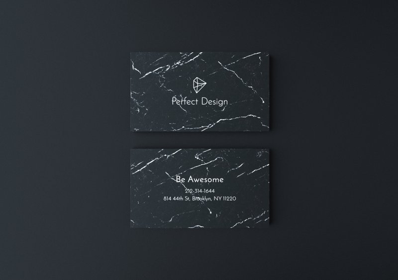 Визитка мрамор