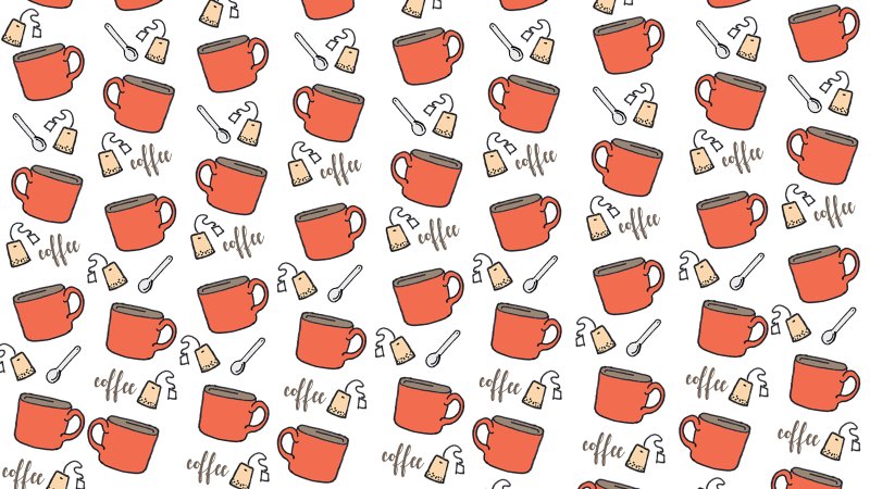 Кофе чай паттерн