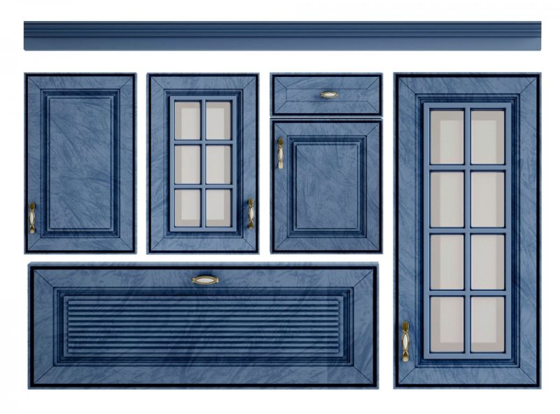 Синий фасад