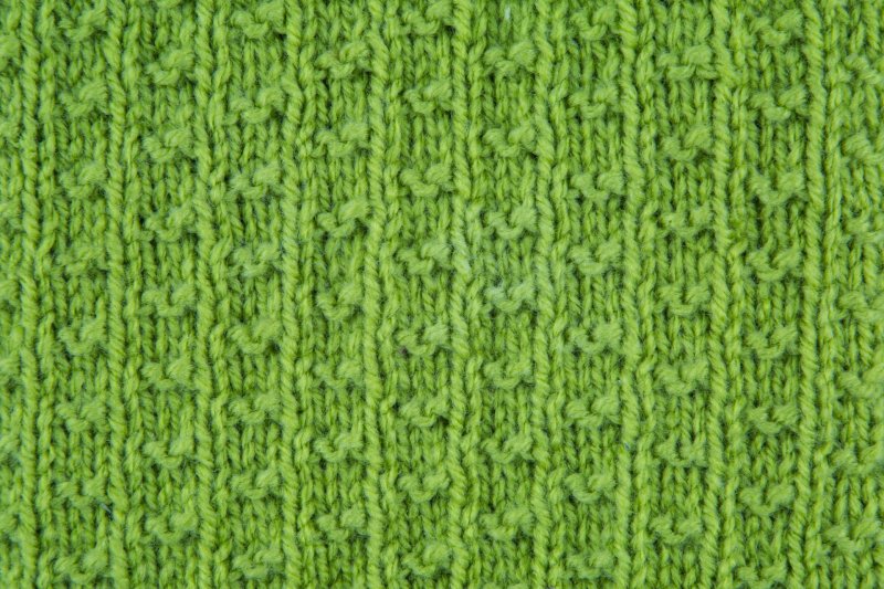 Вязаное полотно зеленое