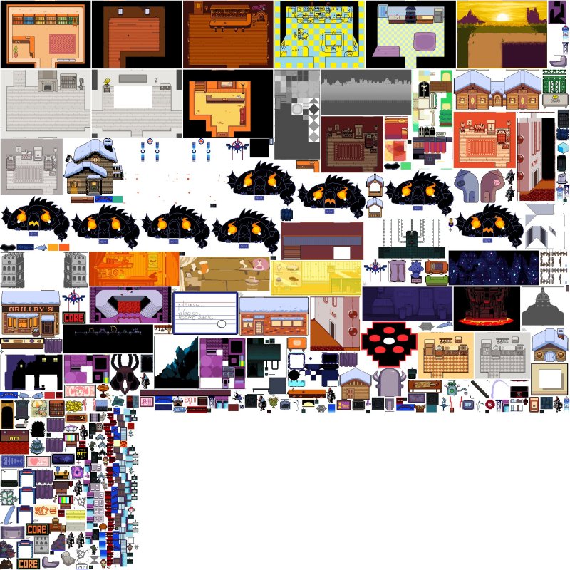 Андертейл локации спрайты