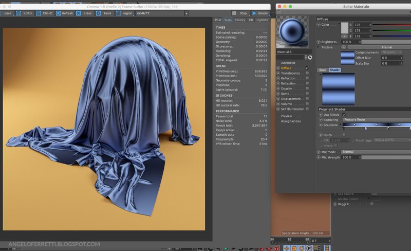 Cinema 4d ткань