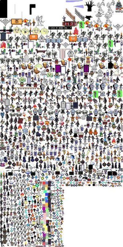 Спрайты андертейл