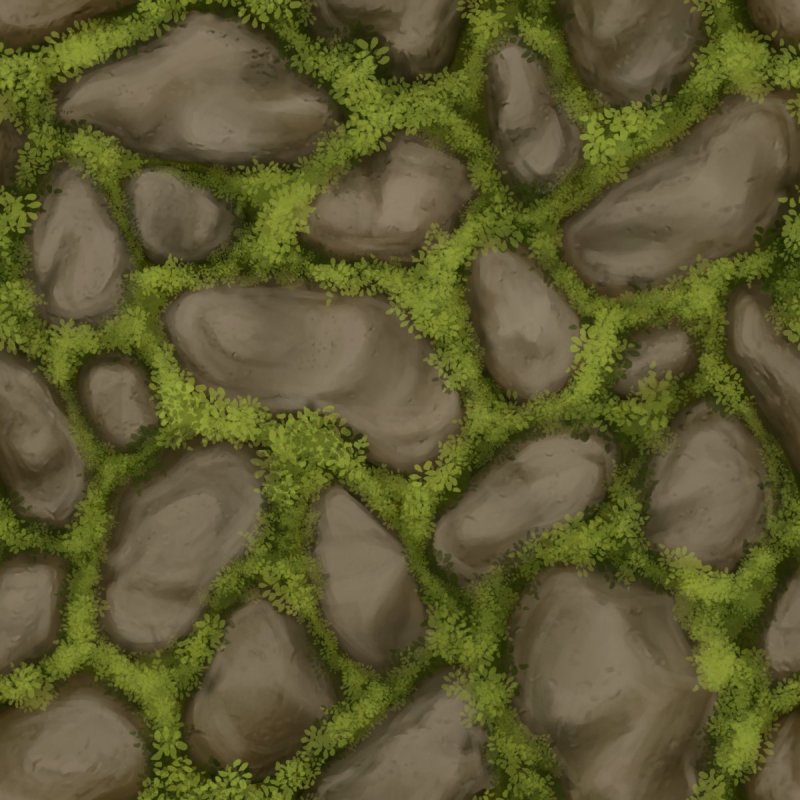 Замшелый булыжник