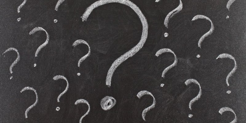 Много вопросительных знаков