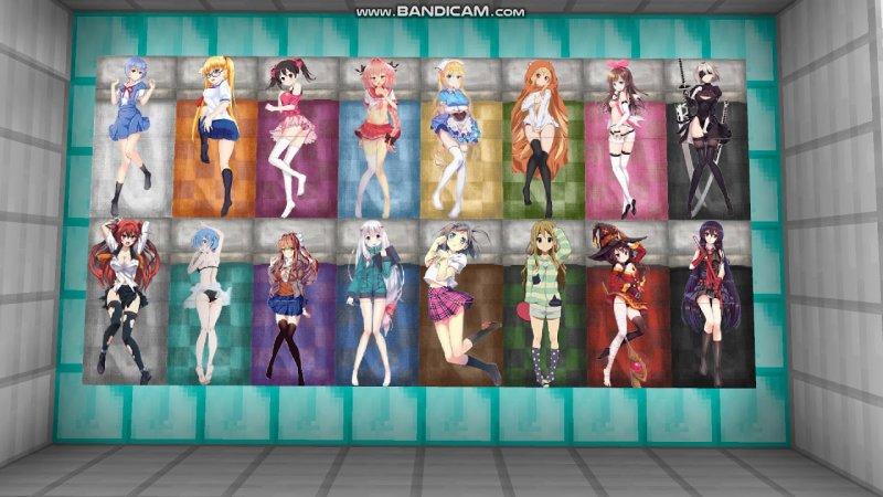 Аниме текстуры для майнкрафт