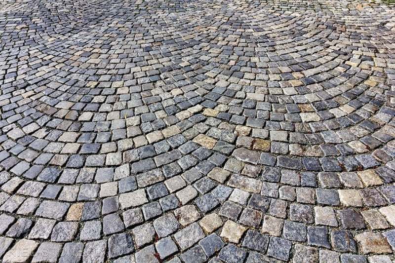 Брусчатка мощение круг