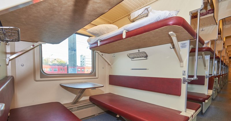 Купе верхняя полка ФПК