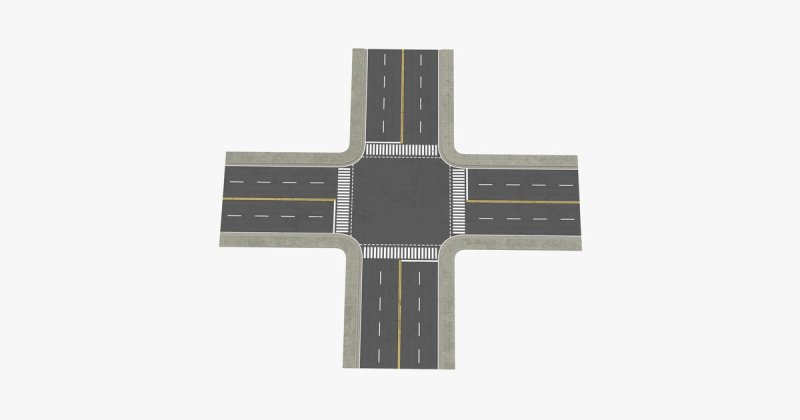 Дорожная разметка для макета