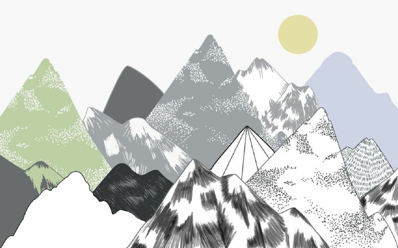 Стилизованные горы