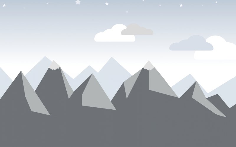 Стилизованные горы