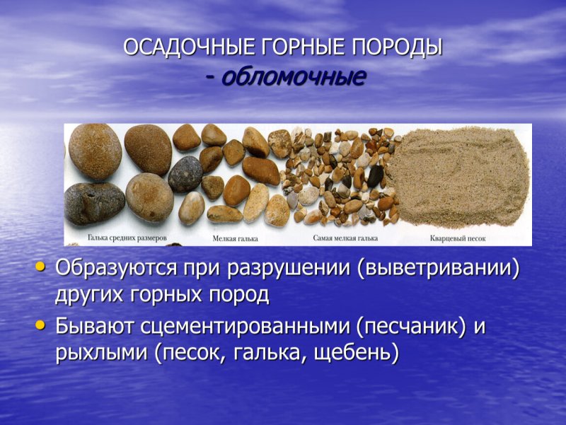 Обломочные осадочные породы