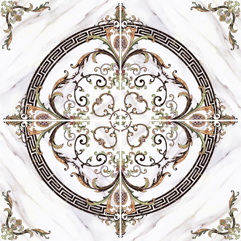 Панно Valentino scuro Roseton 120x120