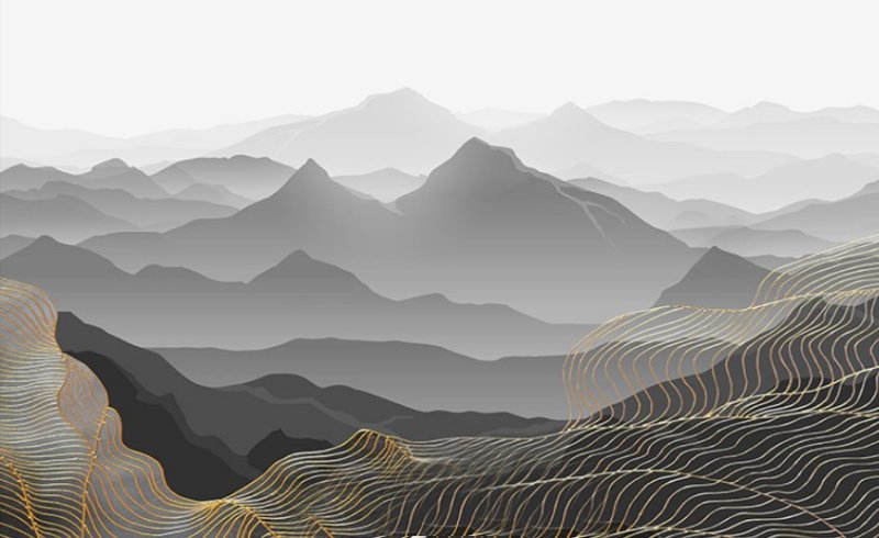 Стилизованные горы