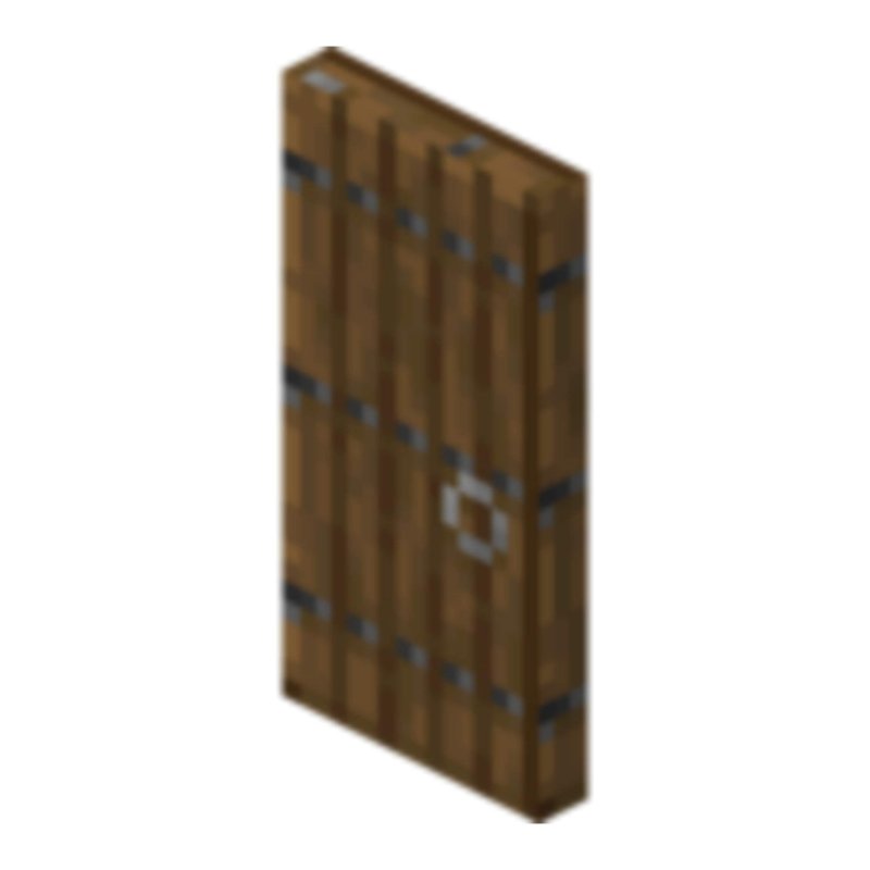 Еловая дверь майнкрафт