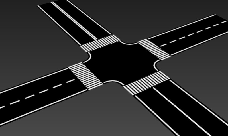 Текстура перекрестка дороги