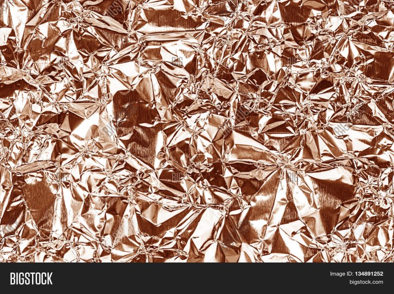 Мятая Золотая фольга