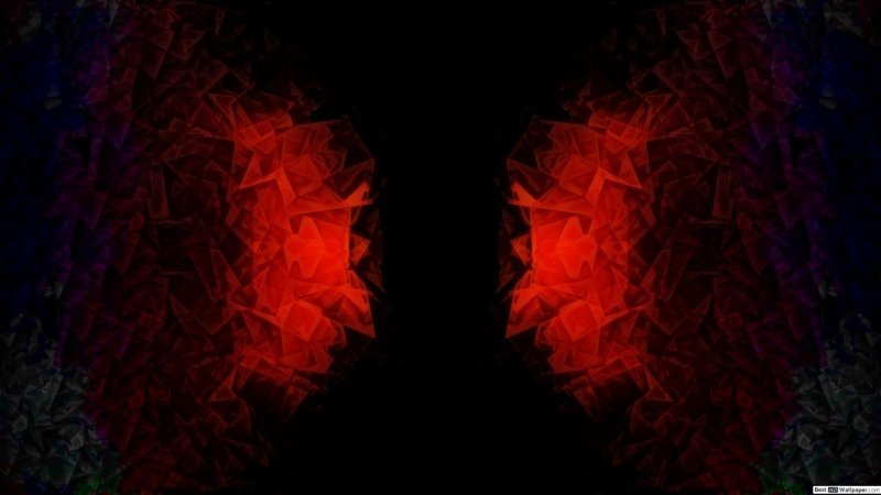 Абстракция черно красная