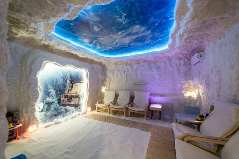 Галокамера соляная пещера