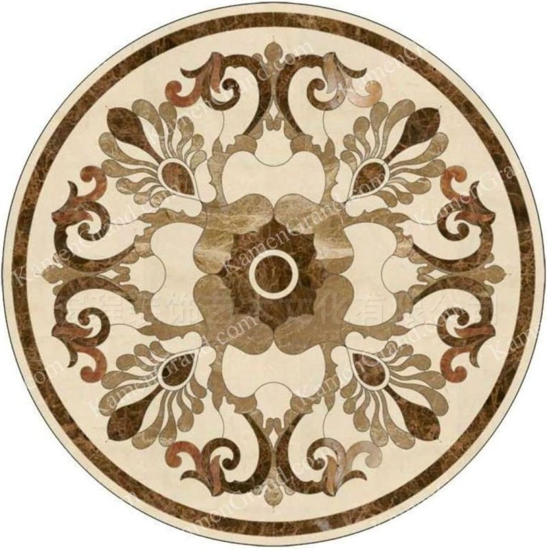 Панно мраморное напольное