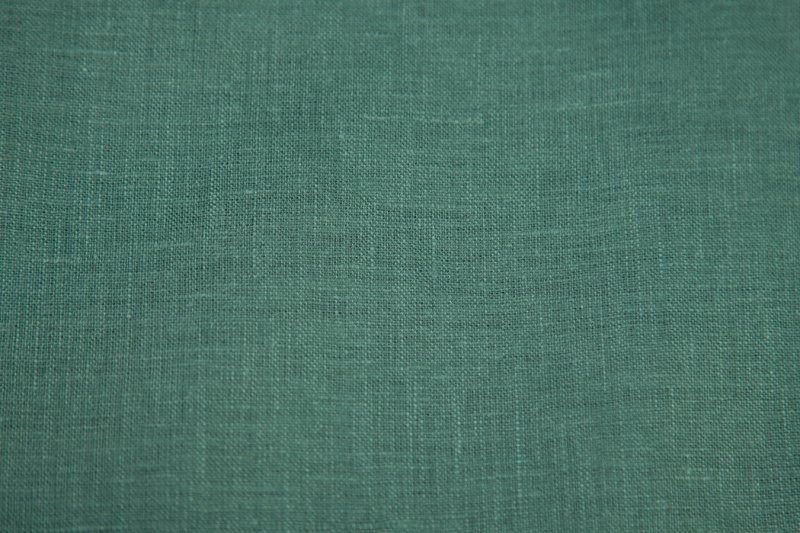 Ткань лен зеленый