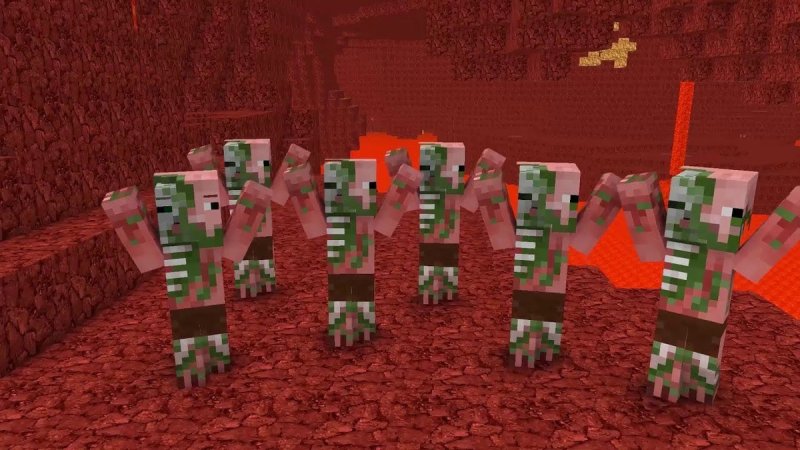 Зомби-свиночеловек майнкрафт