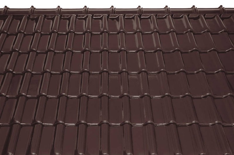 Металлочерепица Каскад RAL 8017