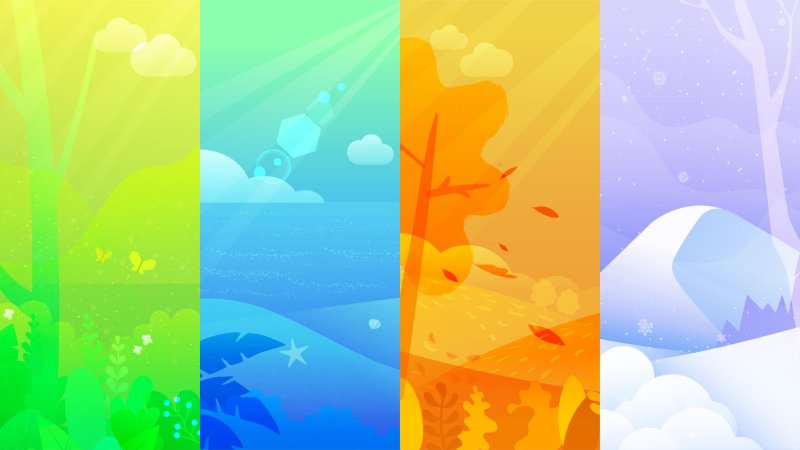 Фон времена года