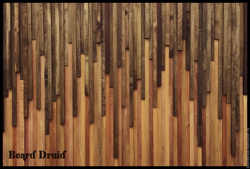 Отделка стен деревянными плашками