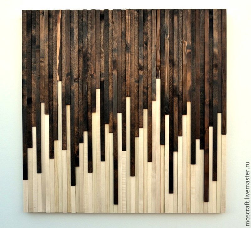 Деревянное панно на стену