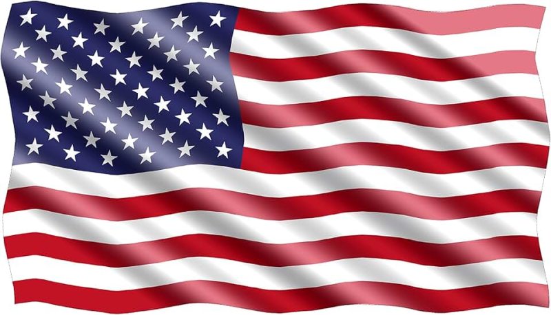 Флаг США на прозрачном фоне