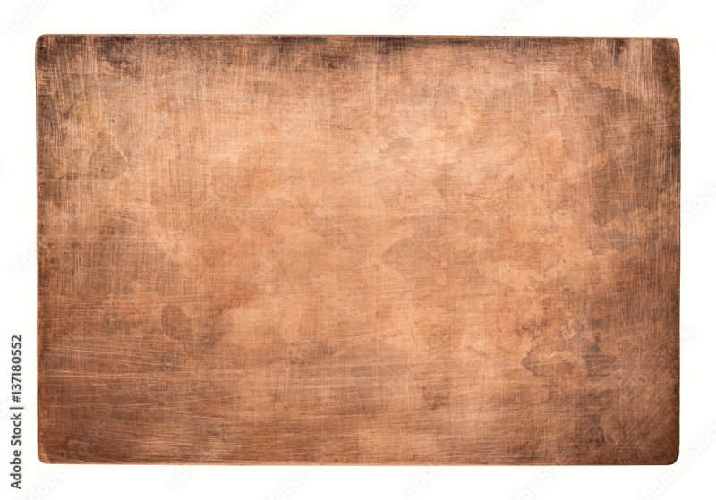 Старая медная пластина