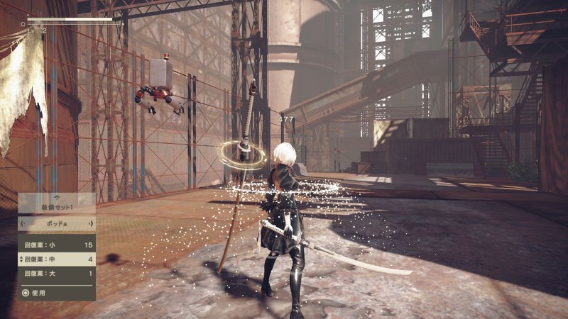 NIER Automata игра геймплей