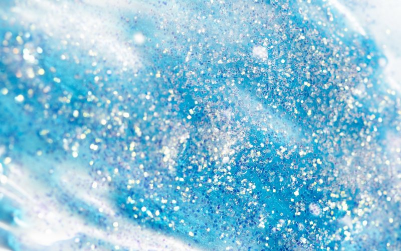 Блестки голубые